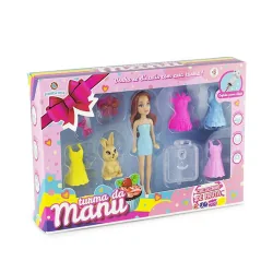 Boneca Infantil Polibrinq Un Turma Da Manu Com Acessorios