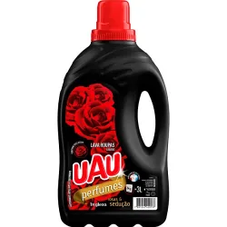 Lava Roupas Líquido Uau Garrafa 3l Rosas Seducao