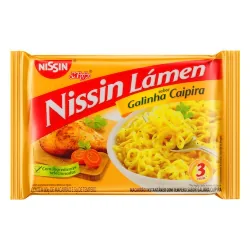 Macarrão Instantâneo Nissin Pacote 85g Galinha Caipira