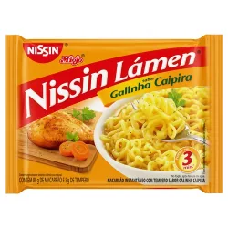Macarrão Instantâneo Nissin Miojo Galinha Caipira 80g