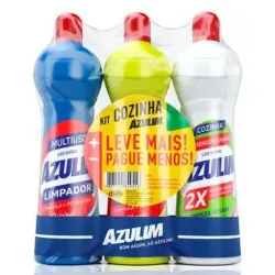 Kit Limpador Azulim Cozinha 3x500ml