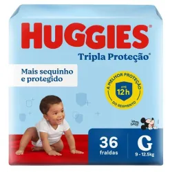 Fralda Desc Mega Huggies Pct G C/ 30 Un