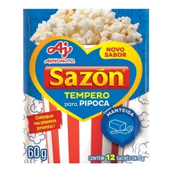 Tempero Em Pó Sazon Sachê 60g Pipoca Manteiga