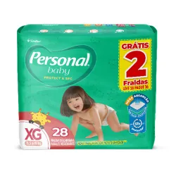Fralda Descartável Mega Personal Pacote Xg C/ 28 Un