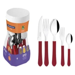 Faqueiro Tramontina 20pcs Leme Vermelho