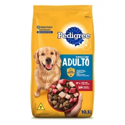 Alimento P/ Cães Pedigree Pacote 10,1kg Adulto Carne e Frango e Cereais