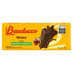 Wafer Bauducco Chocolate Com Avelã 140g