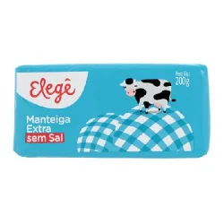 Manteiga Elege Tab 200g S/ Sal