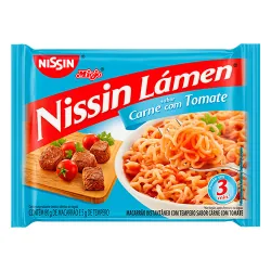 Macarrão Instantâneo Nissin Miojo Carne Com Tomate 80g