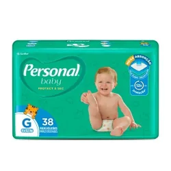 Fralda Descartável Mega Personal Pacote G C/ 34 Un