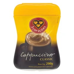 Prep P/ Cappuccino 3 Corações Pt 200g Classic