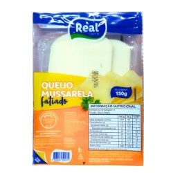 Queijo Mussarela Real 150g Fatiada