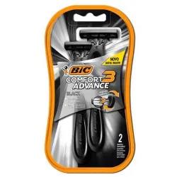 Aparelho Para Barbear Bic Comfort 3 Black Night 2un