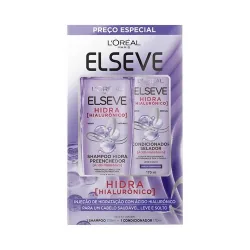 Kit Shampoo + Condicionador Elseve Un Sh 375ml Cond 170ml Hidra Hialurônico