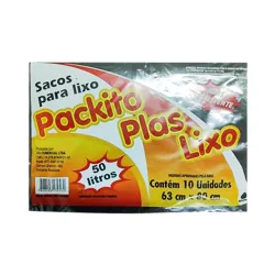 Saco P/ Lixo Packito Almof 50l C/10