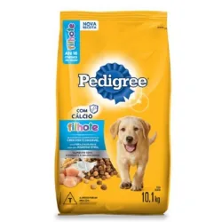 Alimento P/ Cães Pedigree Pacote 10,1kg Filhotes Racas Media e Grande