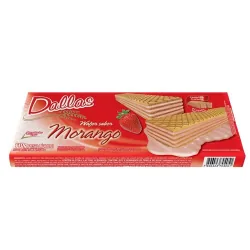 Biscoito Wafer Dallas Pacote 110g Morango
