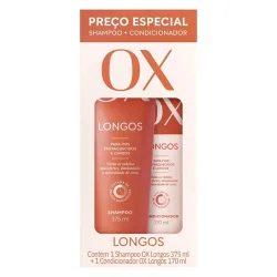 Kit Shampoo + Cond Ox Un Sh 375ml Cond 170ml Longos