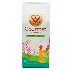 Café Moído 3 Corações Stand Up 250g Gourmet Cerrado Mineiro