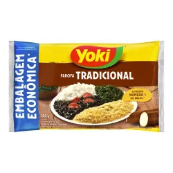 Farofa De Mandioca Yoki Pacote 800g Temperada